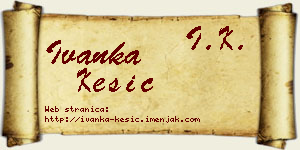 Ivanka Kesić vizit kartica
